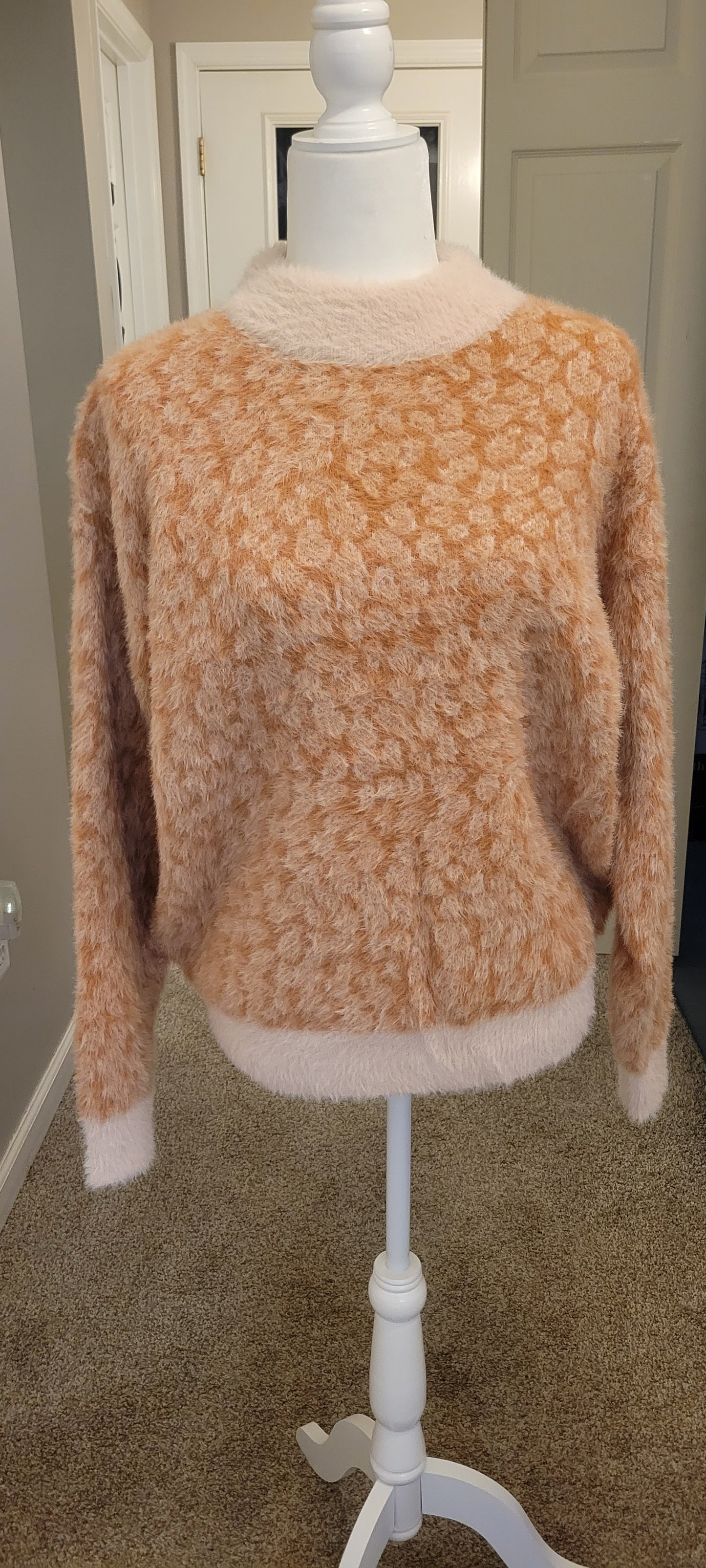 Pink Fuzzy Warm Sweater