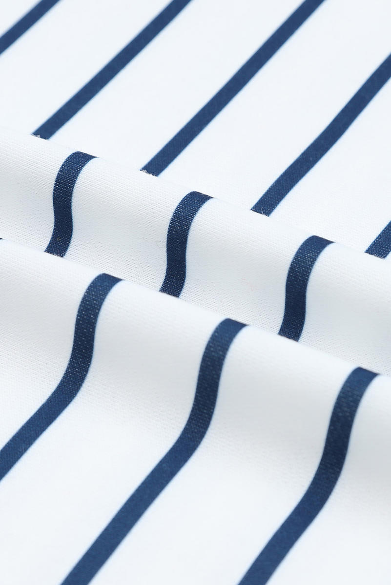 Stripe Printed Long Sleeve Top